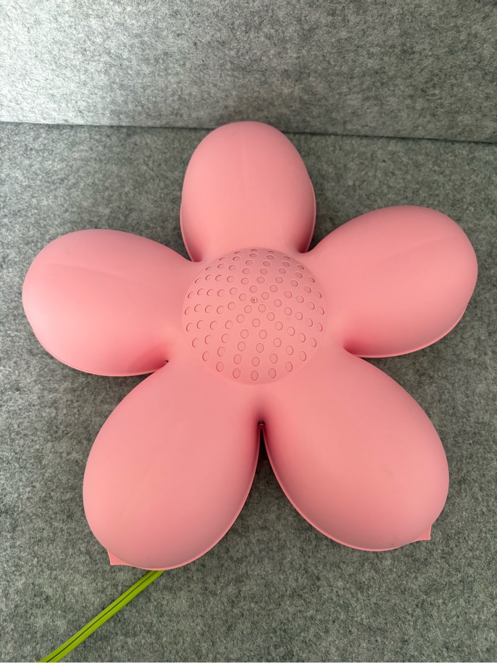 Vintage IKEA Smila bloom a Light pink flower wall lamp with green power cord
